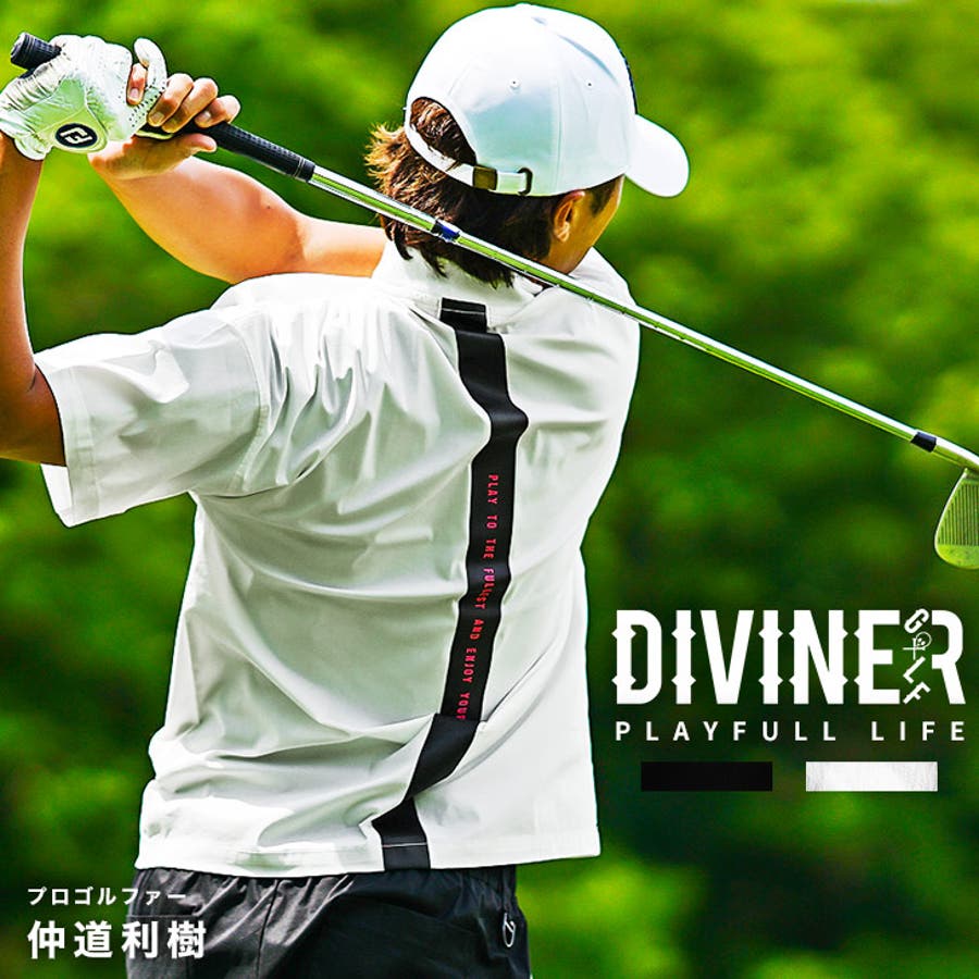 【ホワイト】ゴルフウェア メンズ 半袖[品番：JR000006843 