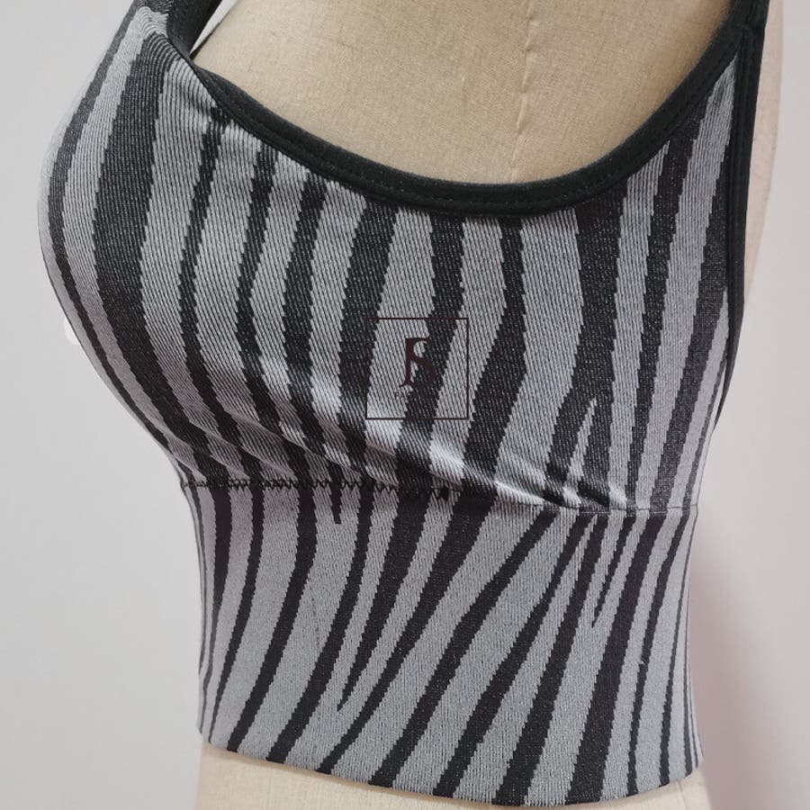 春早割 キャミソール 全2色 ゼブラ柄[品番：JSFW0008491]｜JS FASHION トップス