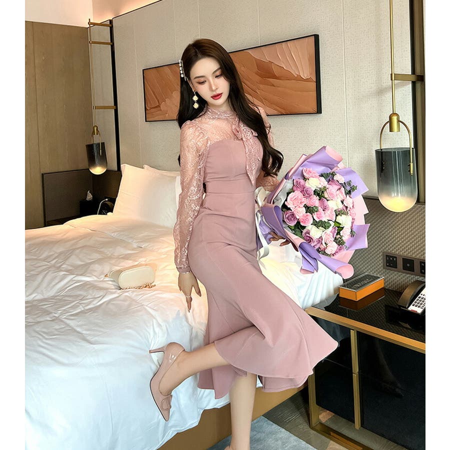 FILLOU ワンピース レースドッキングマーメイドワンピース レディース : ZOZOTOWN Yahoo!店 - 通販 - Yahoo!ショッピング