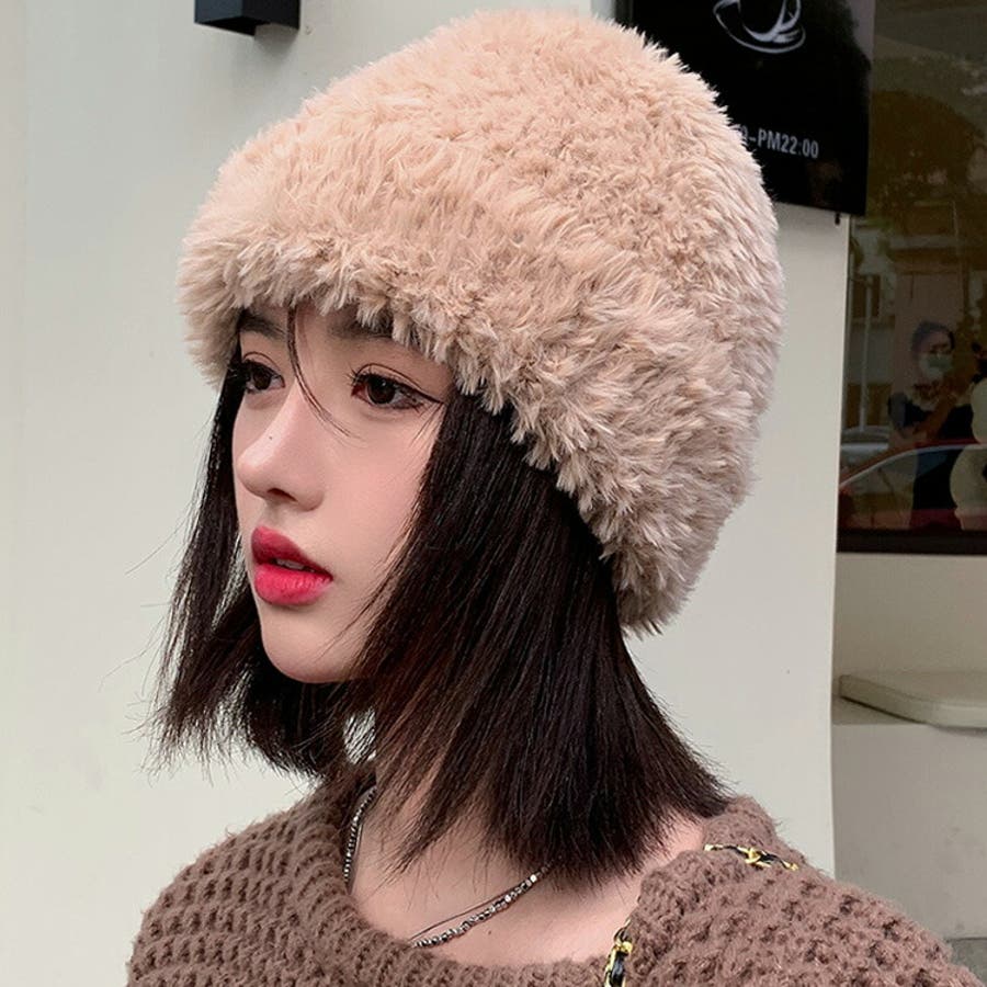 帽子 ファータッチ ニット帽[品番：JSFW0009932]｜JS FASHION