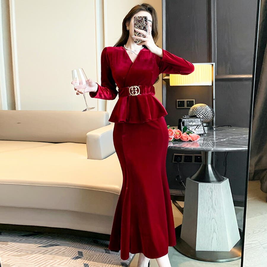 レーズベロアワンピース | 衣料 | axes femme online shop