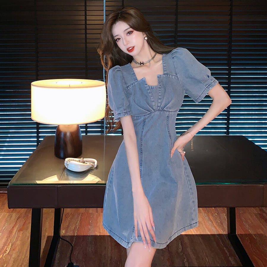 激安店舗 デニム ワンピース デニムワンピ[品番：JSFW0010693]｜JS サロペット・オーバーオール・オールインワン