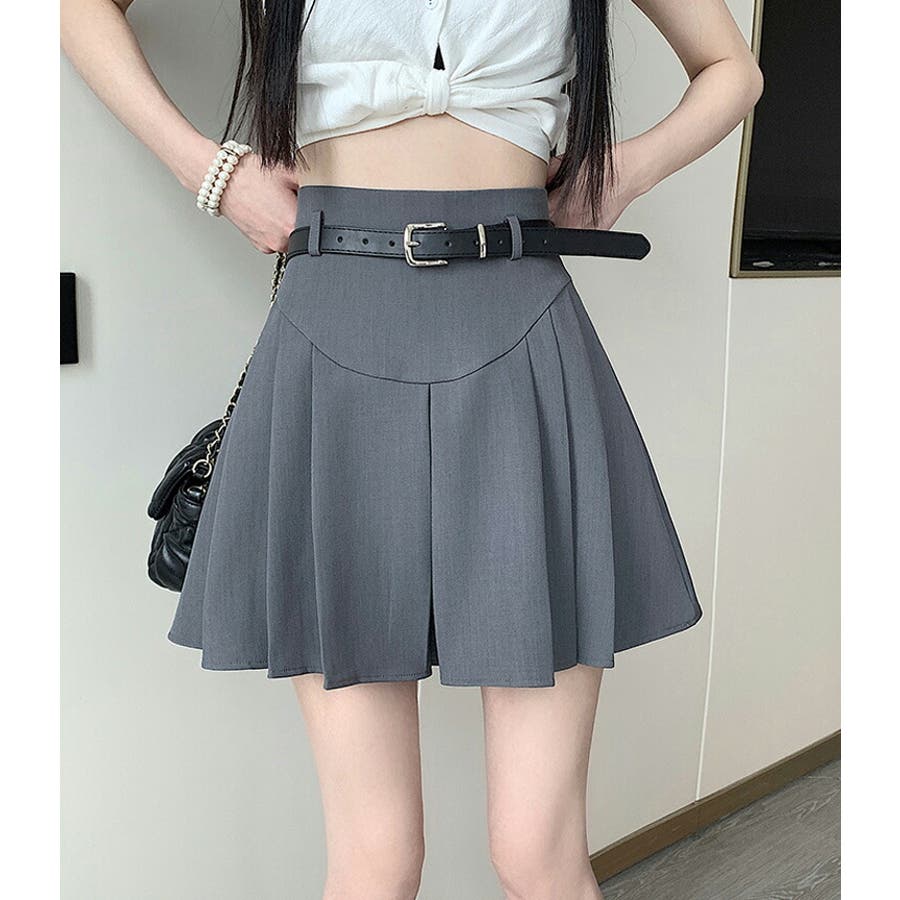 プリーツスカート 全4色 ベルト付き[品番：JSFW0010222]｜JS FASHION