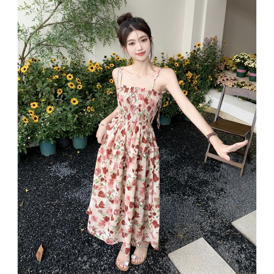 Amazon.co.jp: [Dep Club] 在庫限り 可愛い 花柄ワンピース