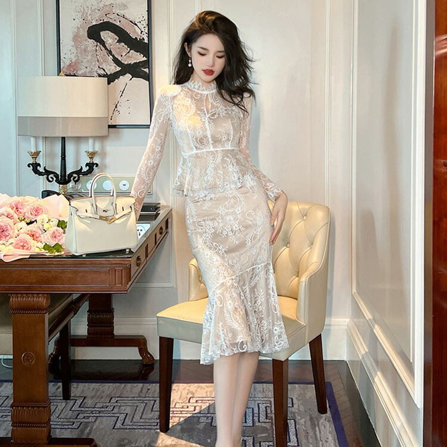 レースレディース Lace Ladies 総レースセットアップ トップス