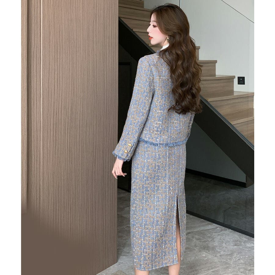 ツイード セットアップ 全2色[品番：JSFW0011823]｜JS FASHION