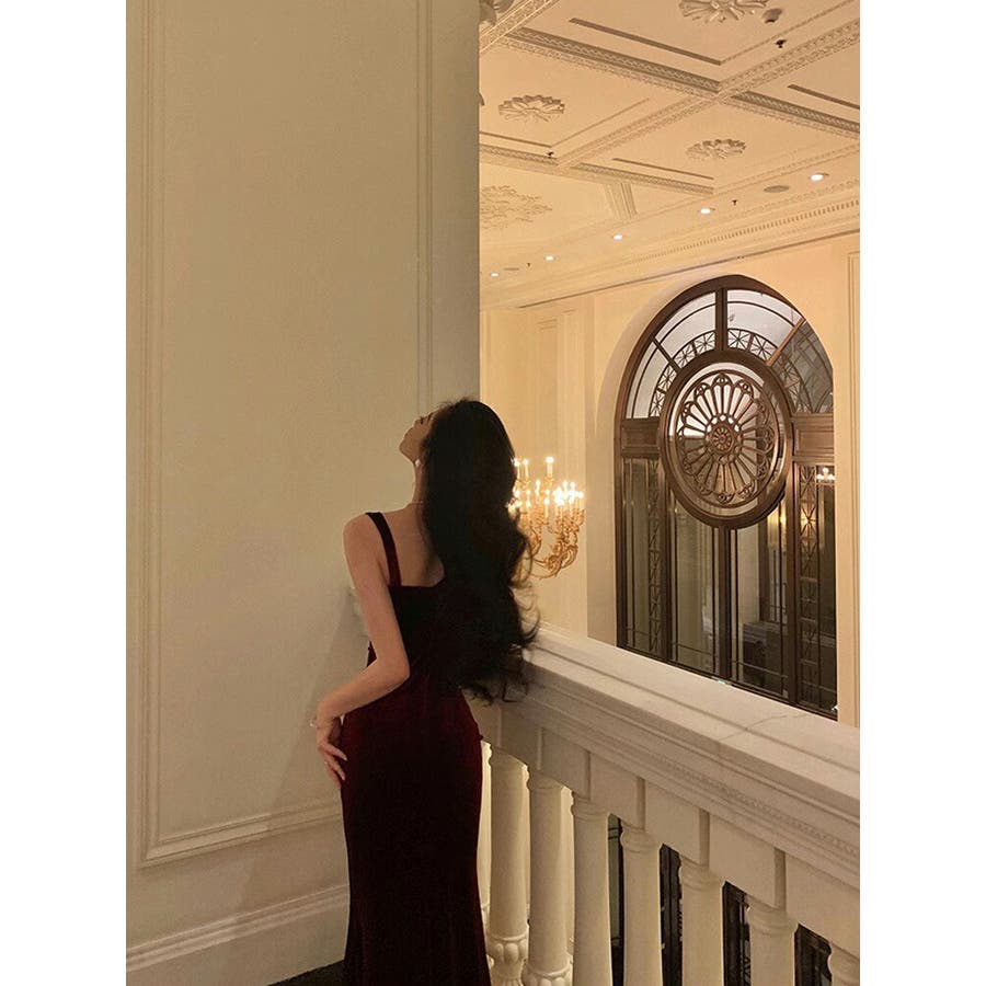 ロングドレス ベロア マーメイド[品番：JSFW0012612]｜JS