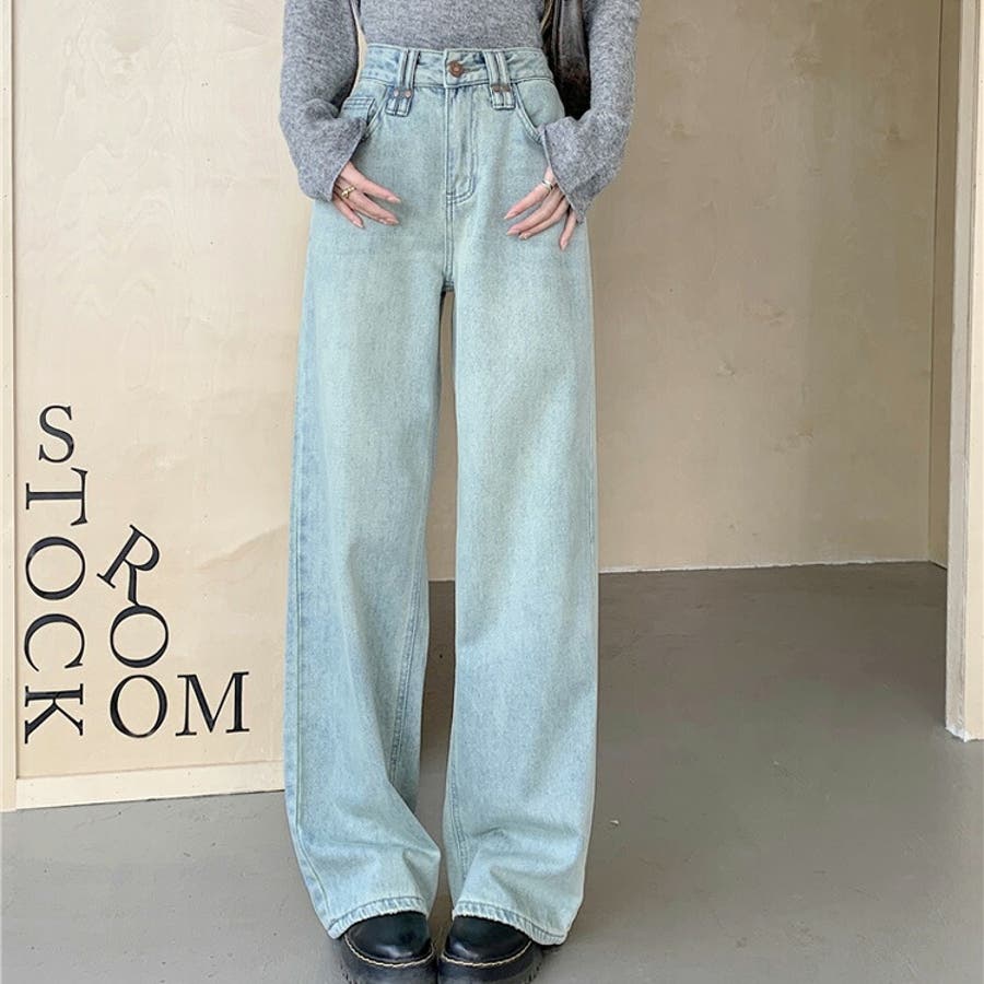 ワイド デニムパンツ デニム[品番：JSFW0012890]｜JS FASHION