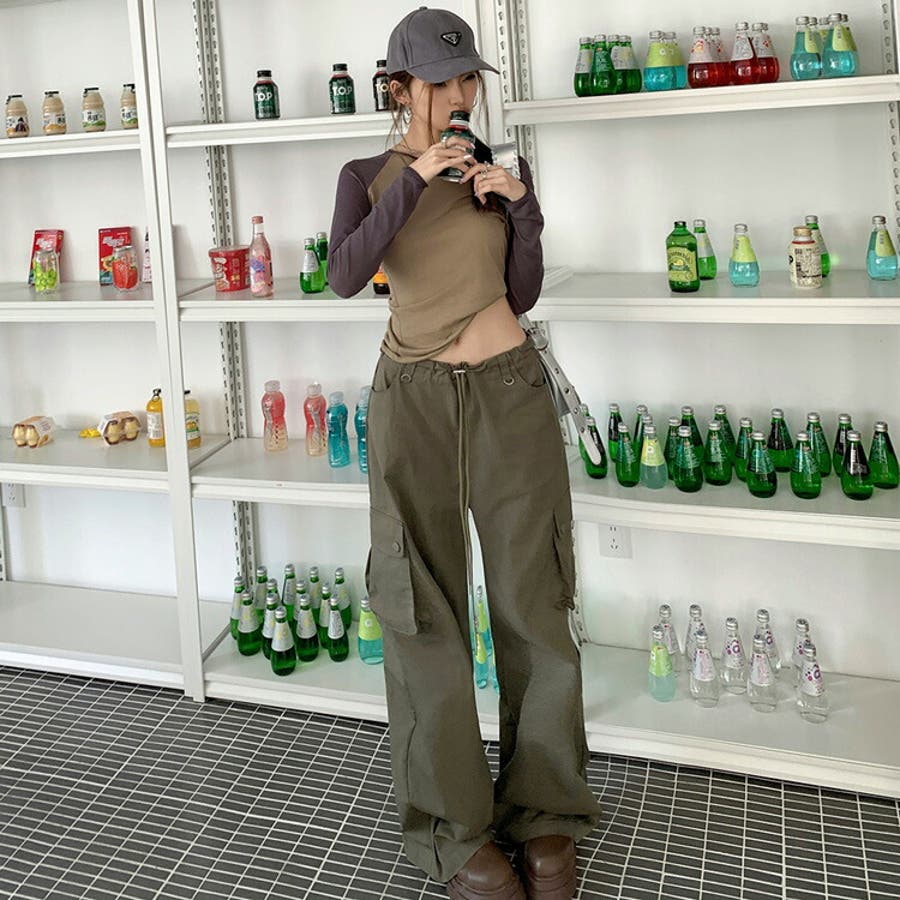 カーゴパンツ 全2色 ワイドパンツ[品番：JSFW0012952]｜JS