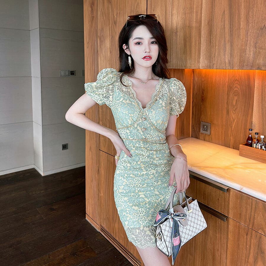 花柄 レース ワンピース[品番：JSFW0013091]｜JS  FASHION（ジェーエスファッション）のレディースファッション通販｜SHOPLIST（ショップリスト）