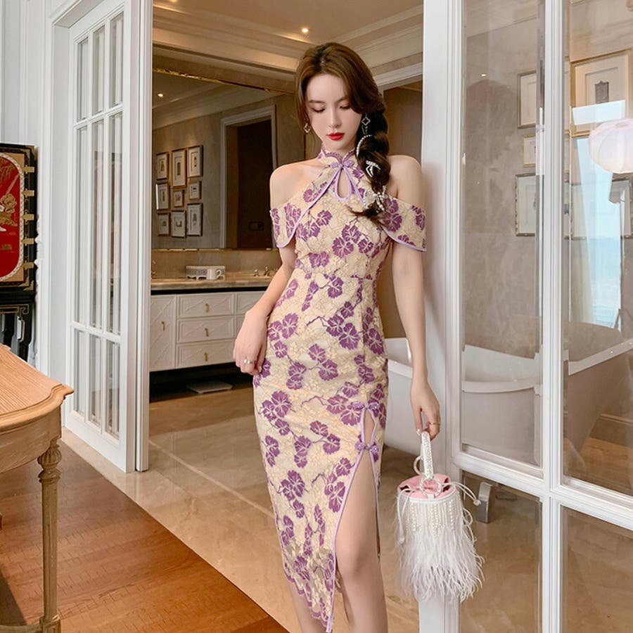 花柄 レース ワンピース[品番：JSFW0013094]｜JS  FASHION（ジェーエスファッション）のレディースファッション通販｜SHOPLIST（ショップリスト）