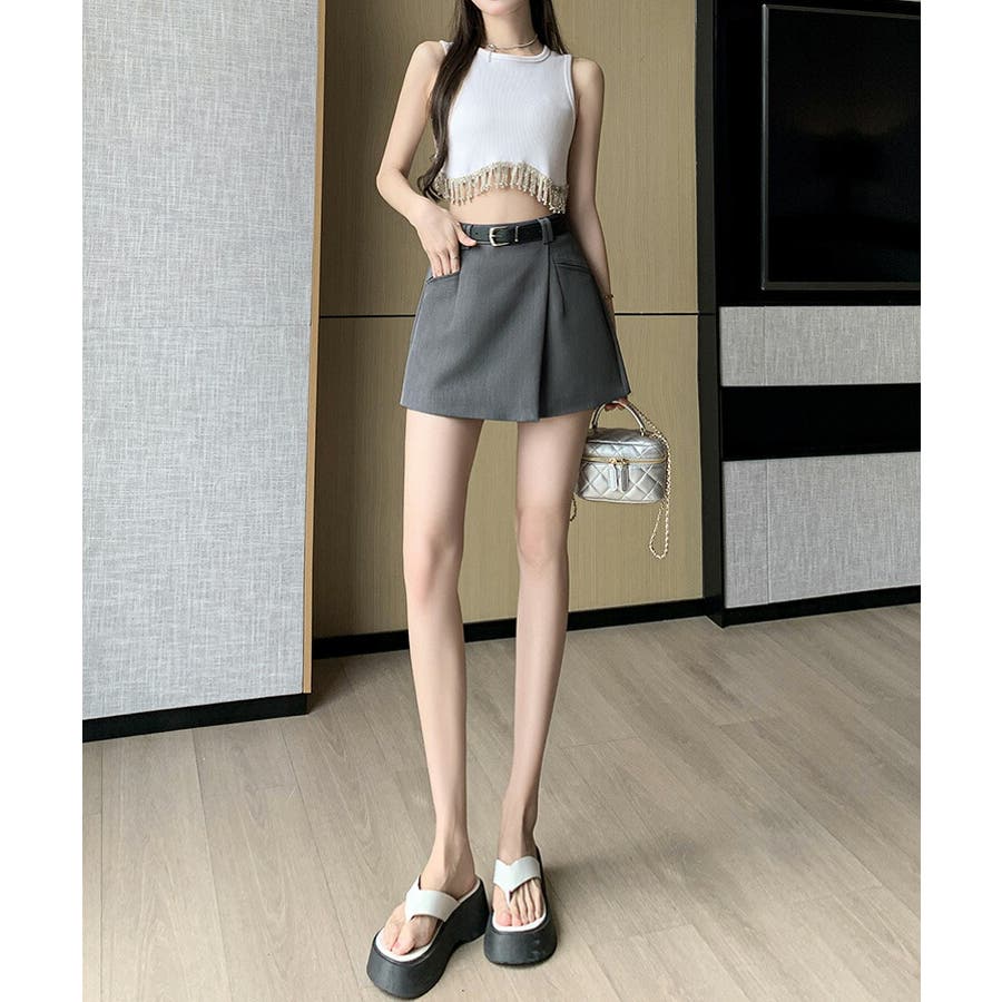 人気カラーの キュロット 全2色 ベルト付き[品番：JSFW0013338]｜JS FASHION パンツ