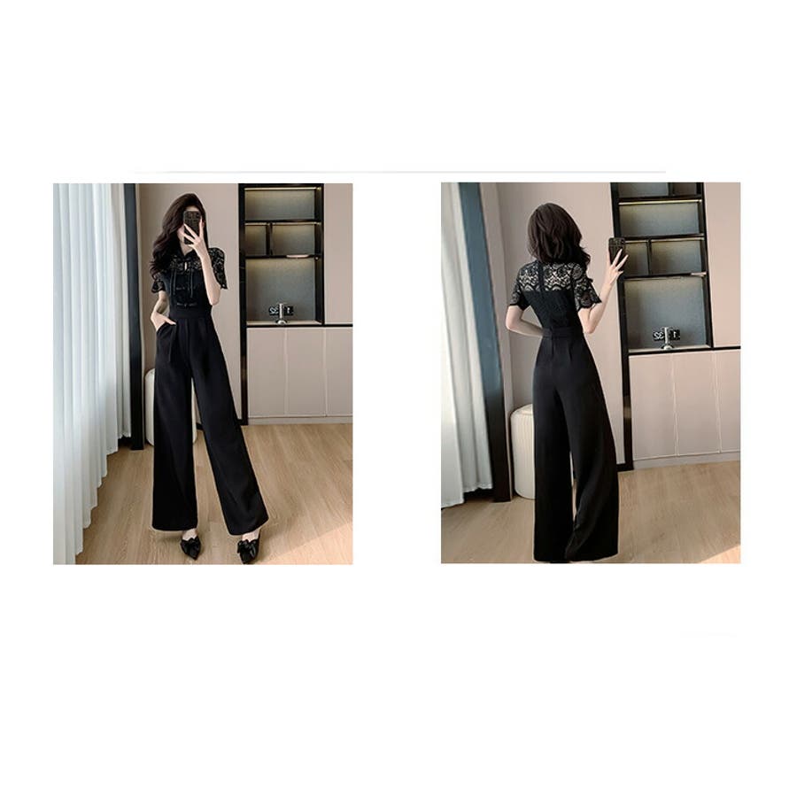 アーバンリサーチアイテムズ 結婚式 パンツドレス 黒 F 美品