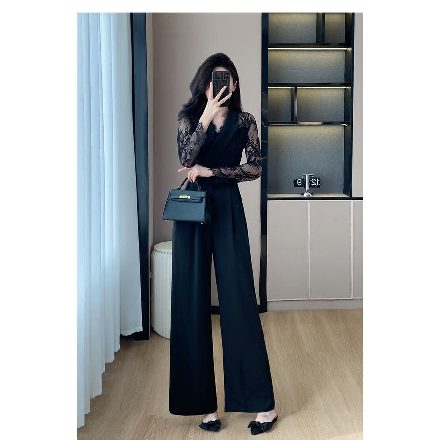 パンツドレス 結婚式 レース袖[品番：JSFW0013461]｜JS  FASHION（ジェーエスファッション）のレディースファッション通販｜SHOPLIST（ショップリスト）