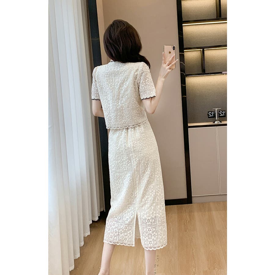セットアップ レーストップス レーススカート[品番：JSFW0013880