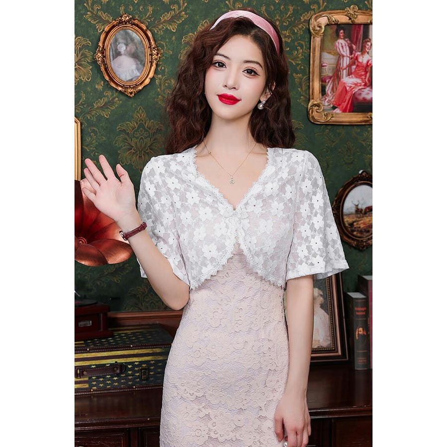 レース ボレロ 全3色[品番：JSFW0013895]｜JS FASHION（ジェー