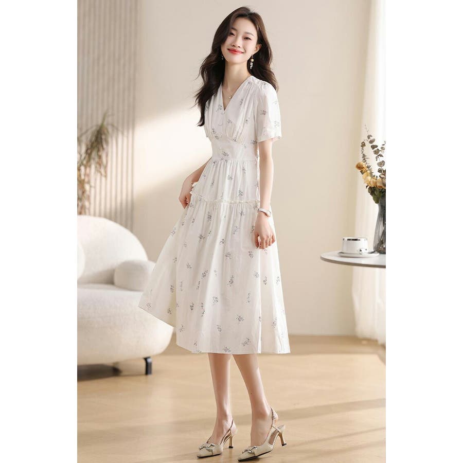 日本最級 花柄 ワンピース 全2色[品番：JSFW0014082]｜JS FASHION（ジェー ワンピース