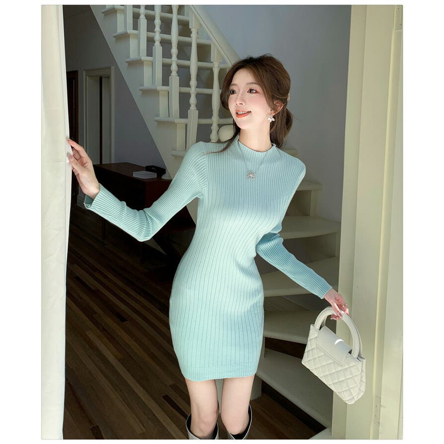 2024年ファッション福袋 ニットワンピース 全4色 ミニ丈[品番：JSFW0014201]｜JS FASHION ワンピース
