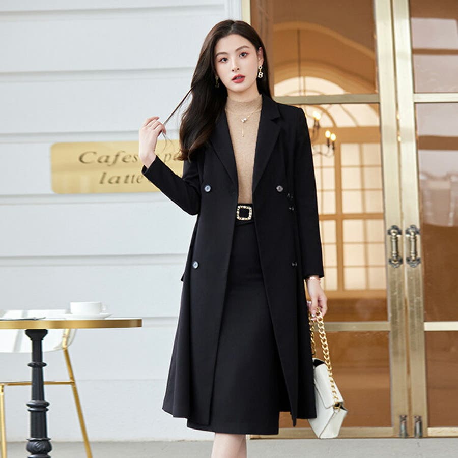 お歳暮 人気 オシャレ ロングコート 単品 FASHION 全3色[品番：JSFW0014185]｜JS Jacket Outer