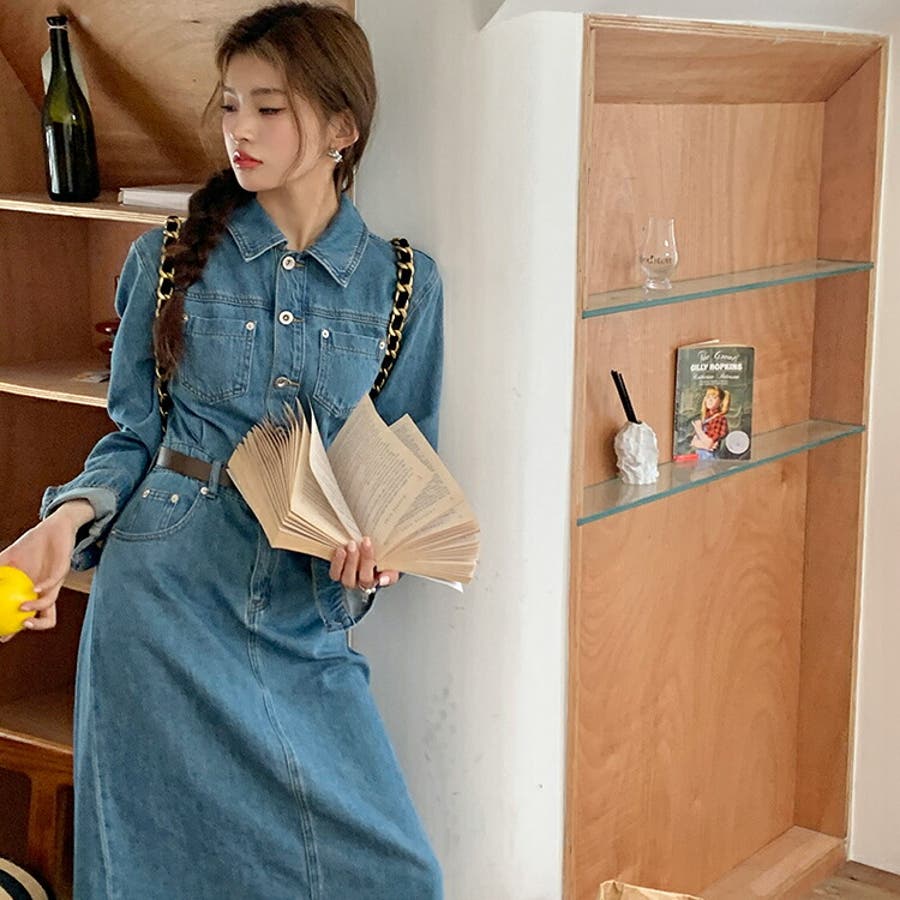 デ二ムワンピース ロングワンピース タイト[品番：JSFW0014319]｜JS  FASHION（ジェーエスファッション）のレディースファッション通販｜SHOPLIST（ショップリスト）