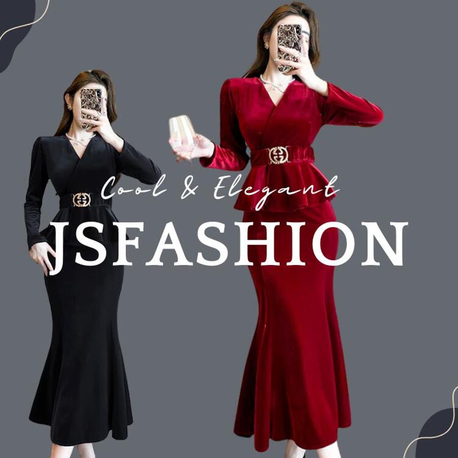 ほげちゃんコラボ】SIDE SLIT VELOR ONEPIECE サイドスリット