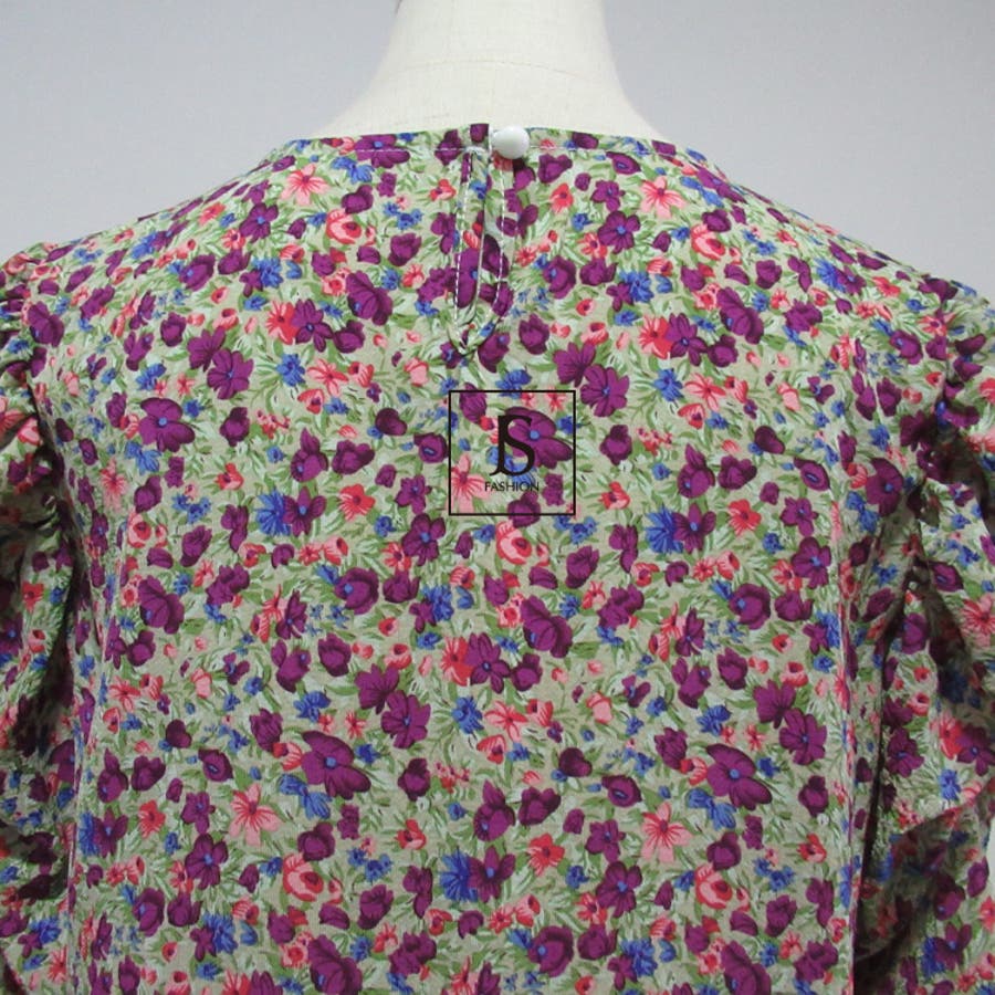 花柄トップス 五分袖 花柄ブラウス[品番：JSFW0007526]｜JS  FASHION（ジェーエスファッション）のレディースファッション通販｜SHOPLIST（ショップリスト）
