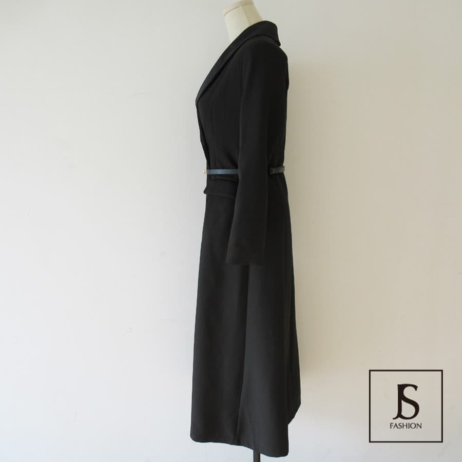ロングドレス コートワンピース ダブルボタン[品番：JSFW0006928