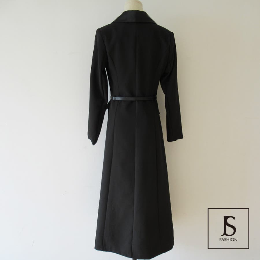 ロングドレス コートワンピース ダブルボタン[品番:JSFW0006928 ロングドレス コートワンピース ダブルボタン[品番:JSFW0006928