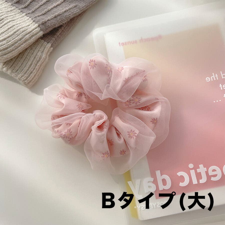 花柄 シュシュ 全3色[品番：JSFW0014856]｜JS FASHION（ジェー