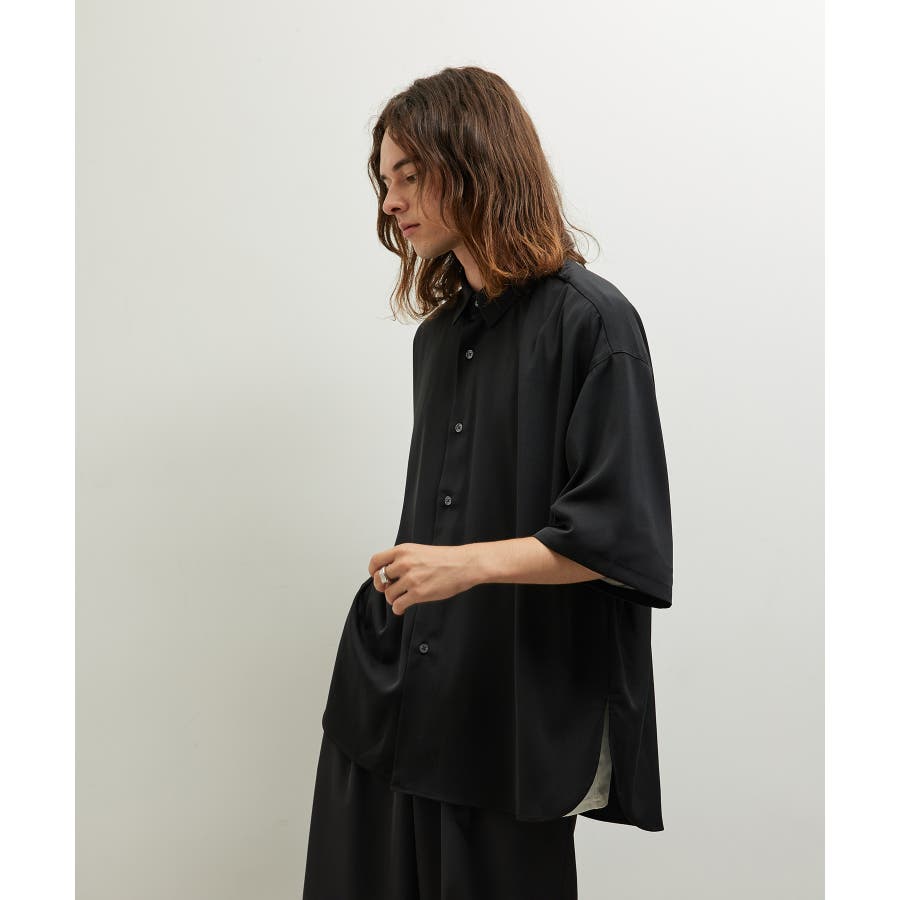 ドレープスリットビッグシャツ[品番：JRDM0038016]｜JUNRED
