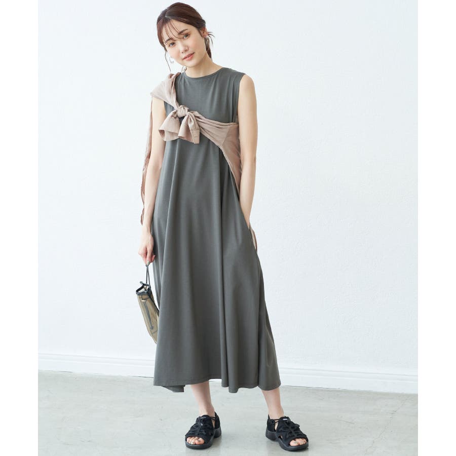 接触冷感 抗菌防臭 ミントレーヨンaラインカットワンピース 品番 Rpcw Rope Picnic ロペピクニック のレディースファッション通販 Shoplist ショップリスト