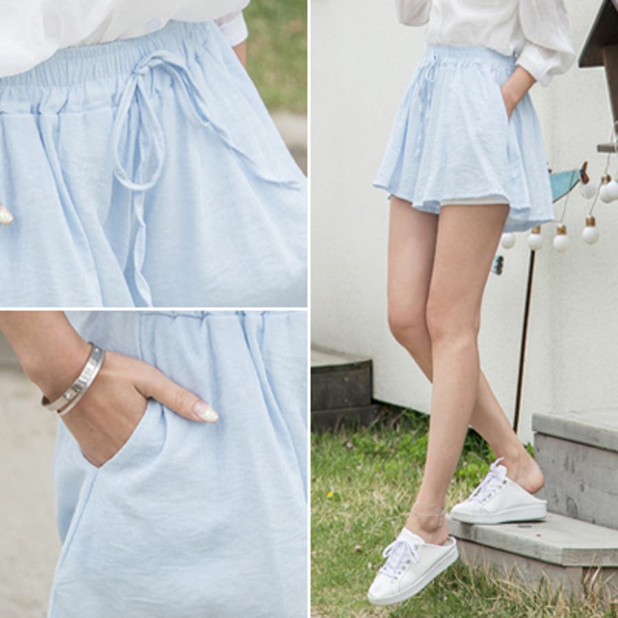 ショートパンツ レディース キュロット[品番：KW000011402