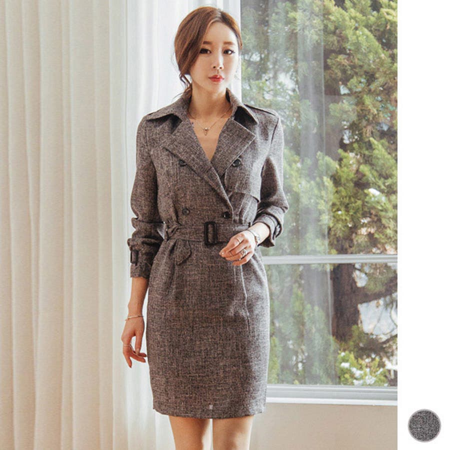 ワンピース レディース トレンチコート風 品番 Kw Kawaicat カワイキャット のレディースファッション通販 Shoplist ショップリスト