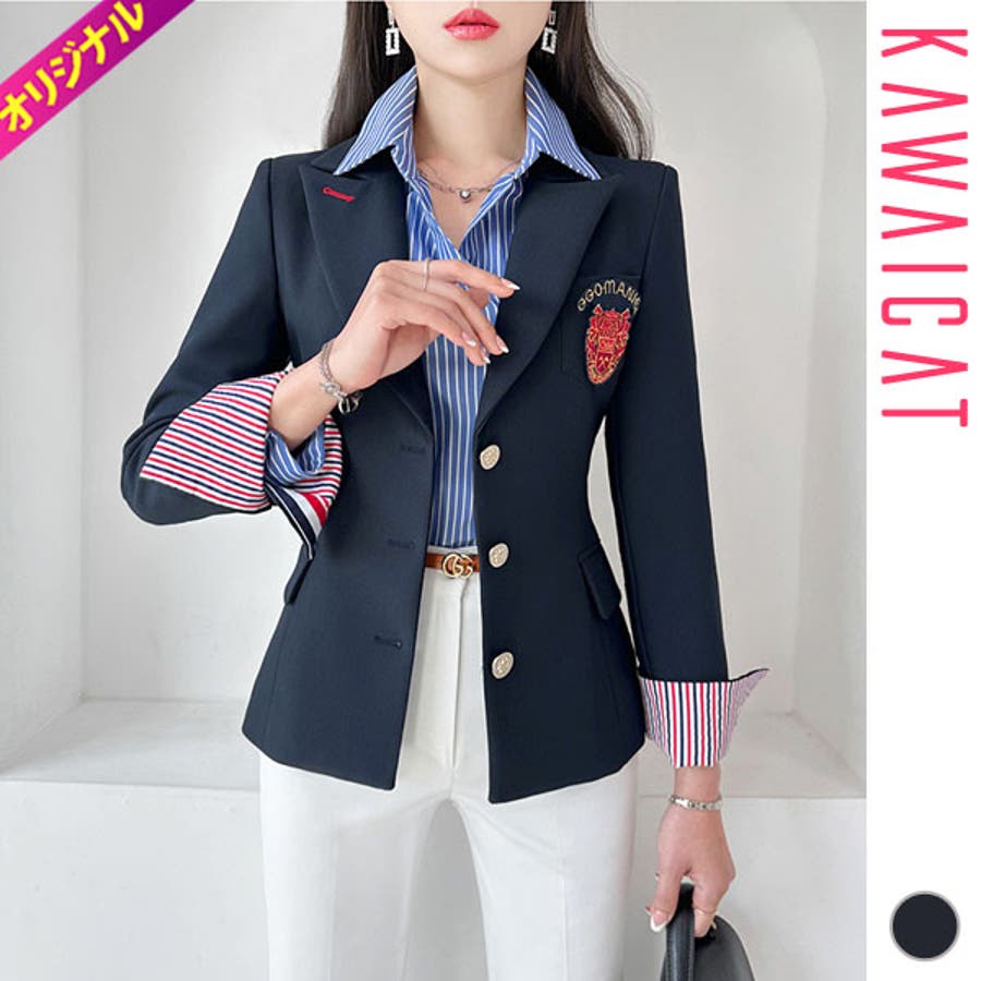 ジャケット レディース 七分袖[品番：KW000020819]｜KawaiCat