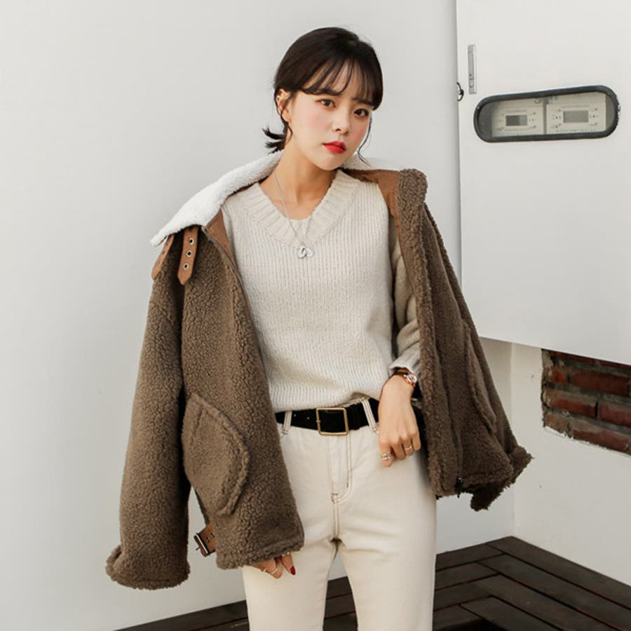 ブラウンボアムートンコート P000byri 韓国 品番 Pagw Onny Shop オンニショップ のレディースファッション通販 Shoplist ショップリスト