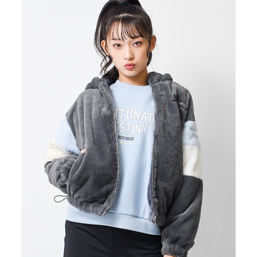 フーディーファージャケット ブルゾン アウター[品番：SHUK0001314