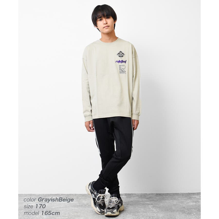 RE CLOTHINGバックプリントロングTシャツ トップス[品番