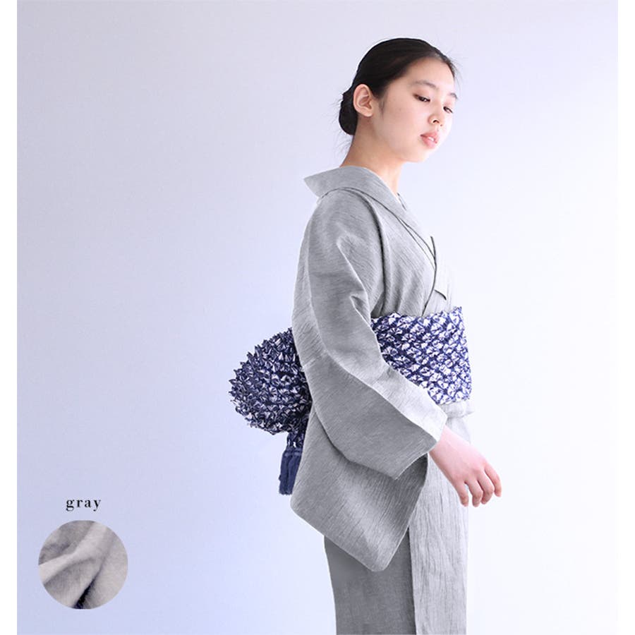 近江ちぢみ 麻 浴衣[品番：KICW0003356]｜kimonocafe（キモノ