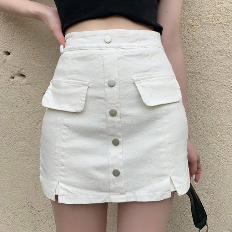 スカート風ツイルショートパンツ 3サイズ ボトムス[品番 スカート風ツイルショートパンツ 3サイズ ボトムス[品番