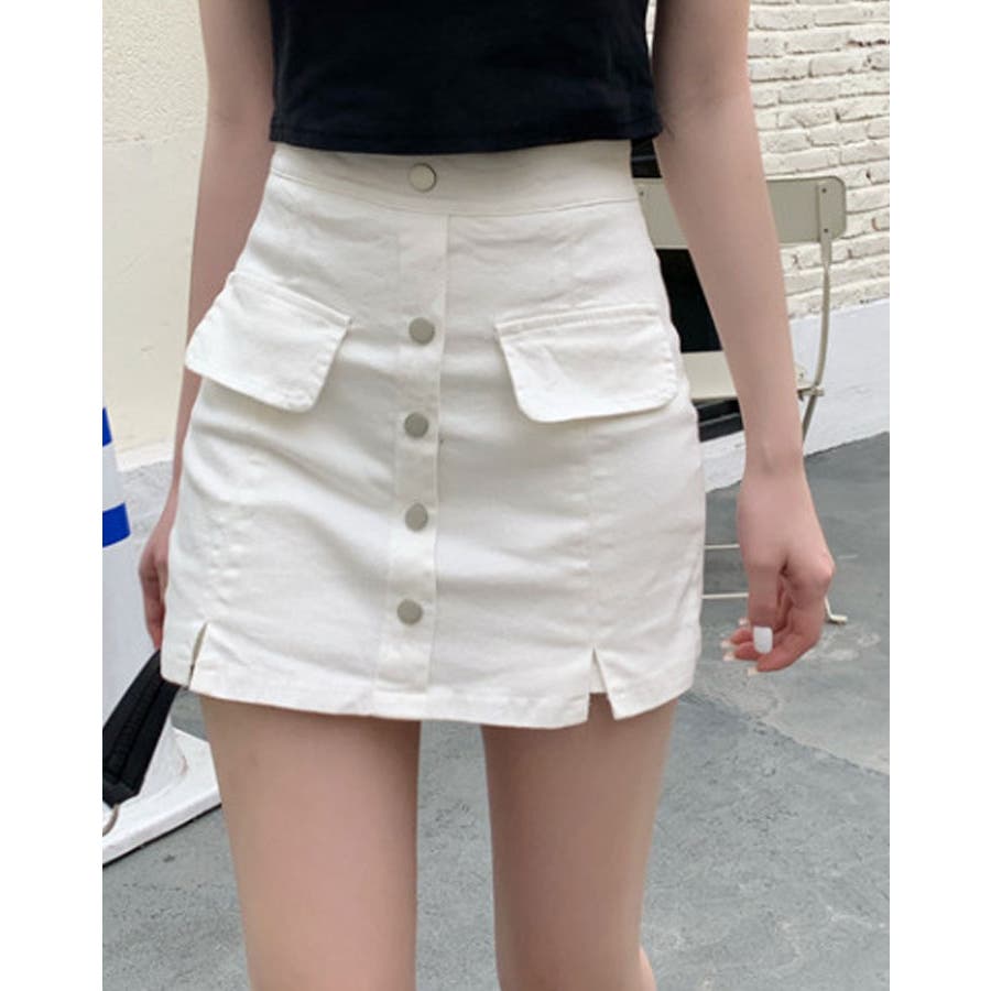スカート風ツイルショートパンツ 3サイズ ボトムス[品番