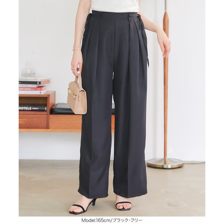ウエストリボンワイドパンツ［M4104］[品番：KO000014572]｜KOBE  LETTUCE（コウベレタス）のレディースファッション通販｜SHOPLIST（ショップリスト）