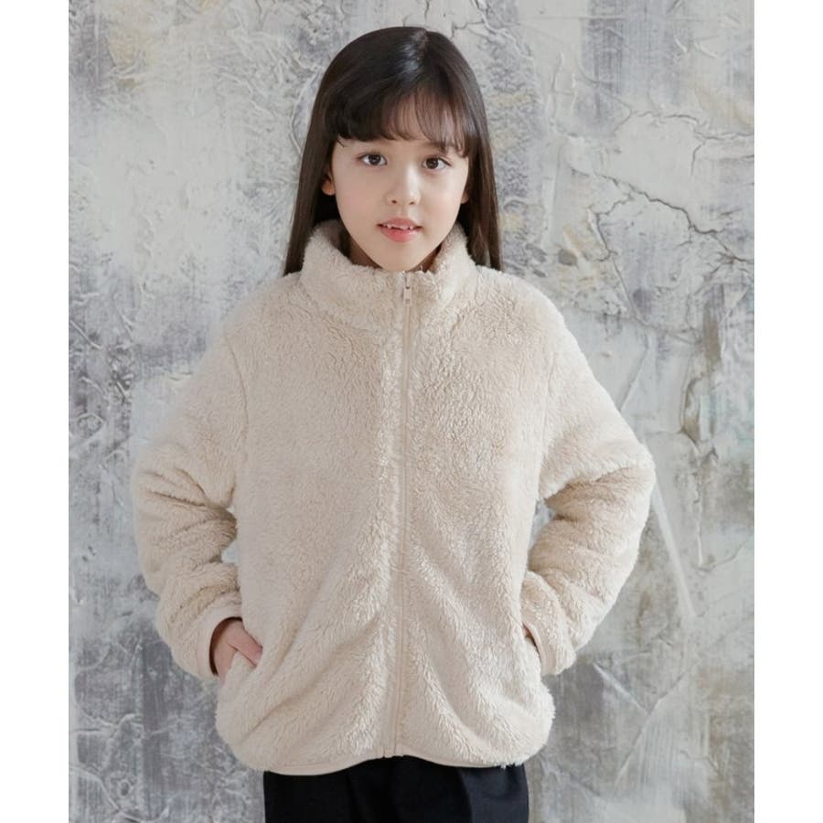 ボアジップブルゾン アウター 子供服 女の子 男の子 キッズ 秋 冬[品番：BEEK0002639]｜子供服Bee（コドモフク ビー）のキッズ ファッション通販｜SHOPLIST（ショップリスト）