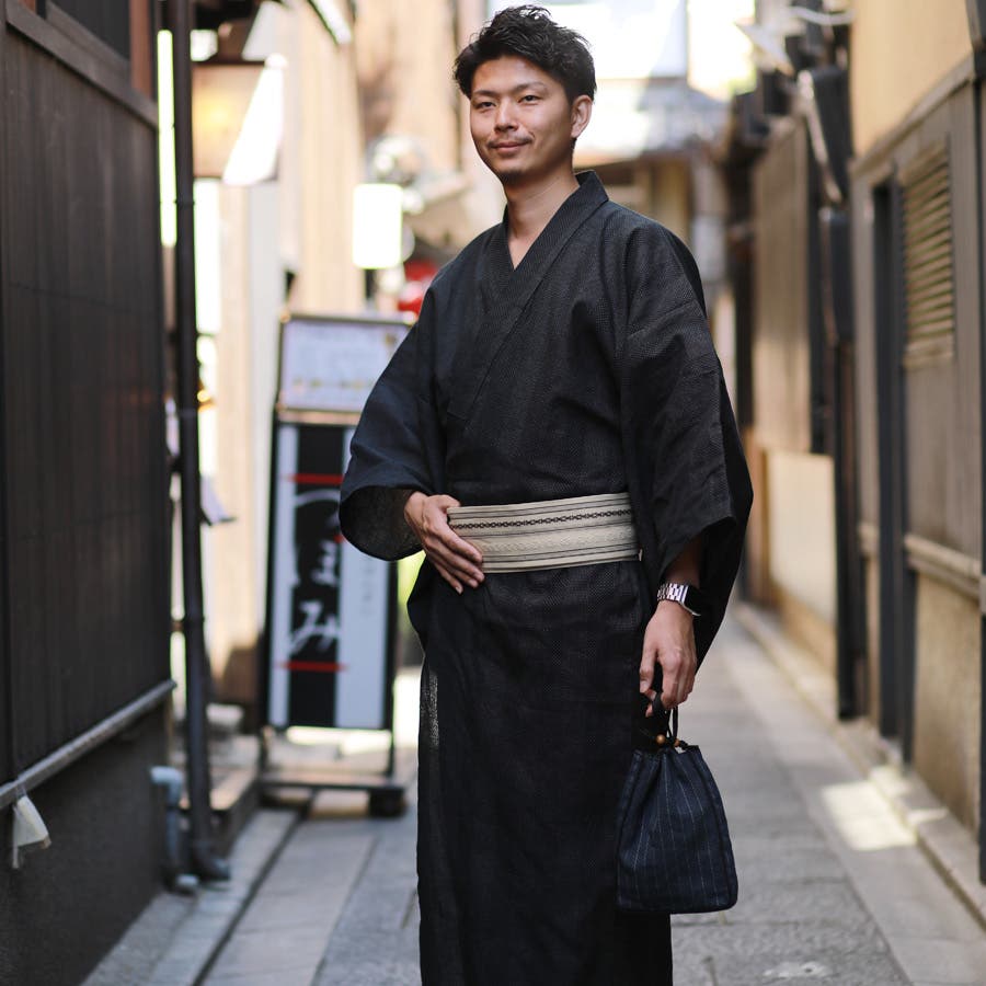 浴衣・単品・黒・ 浴衣単品 有松絞り浴衣 女性 有松しぼり浴衣 黒地 お
