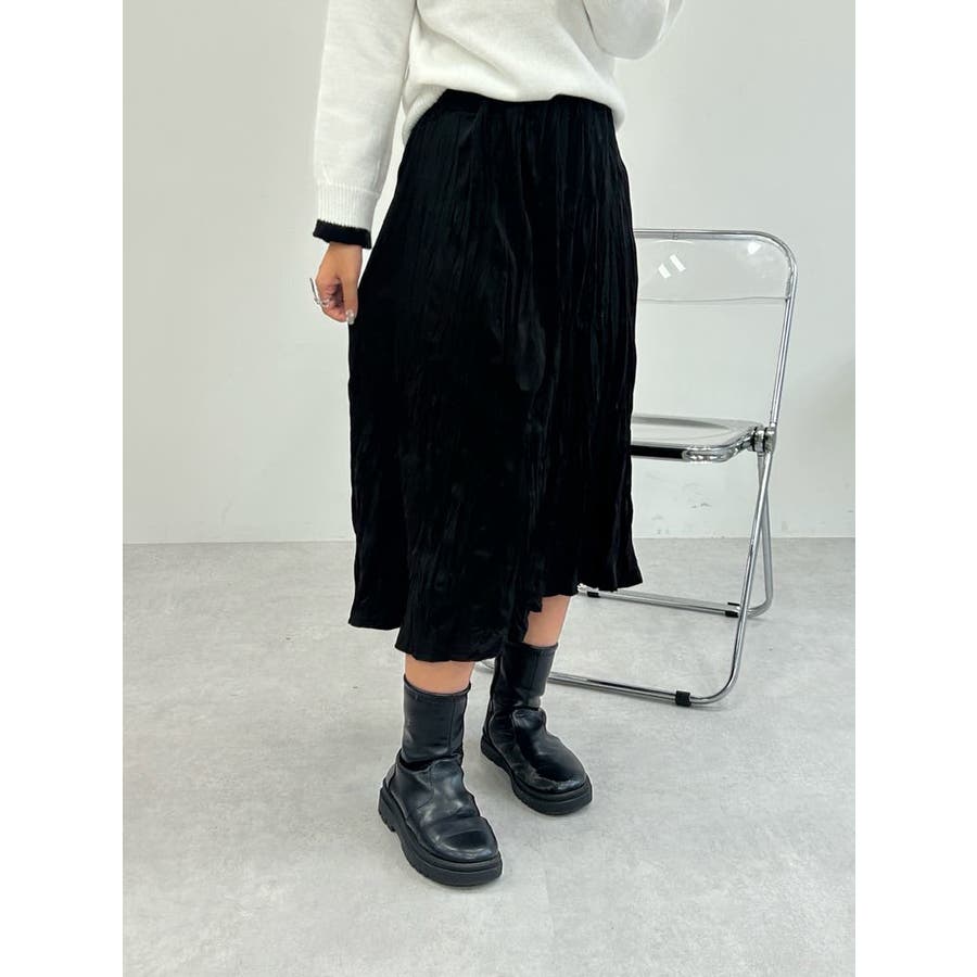 再入荷商品 くしゅくしゅ ロングスカート[品番：LFTW0002976]｜SHOPLIST スカート