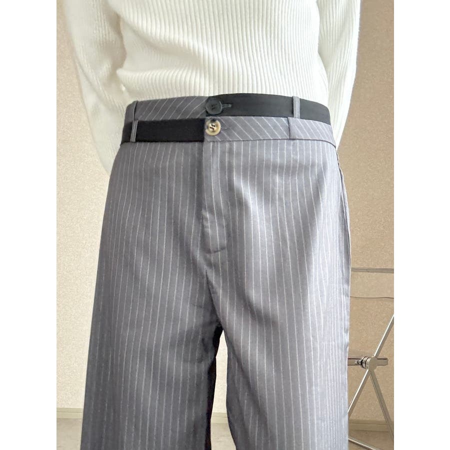 ストライプ スラックス[品番：LFTW0003427]｜SHOPLIST OUTLET