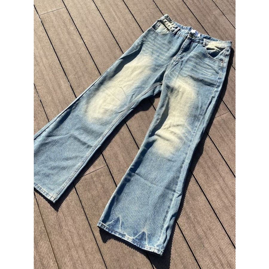 ヴィンテージ ワイドレッグ デニムパンツ[品番：LFTW0000156