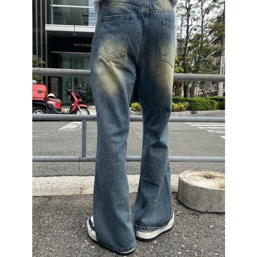 ヴィンテージ ワイドレッグ デニムパンツ[品番：LFTW0000156