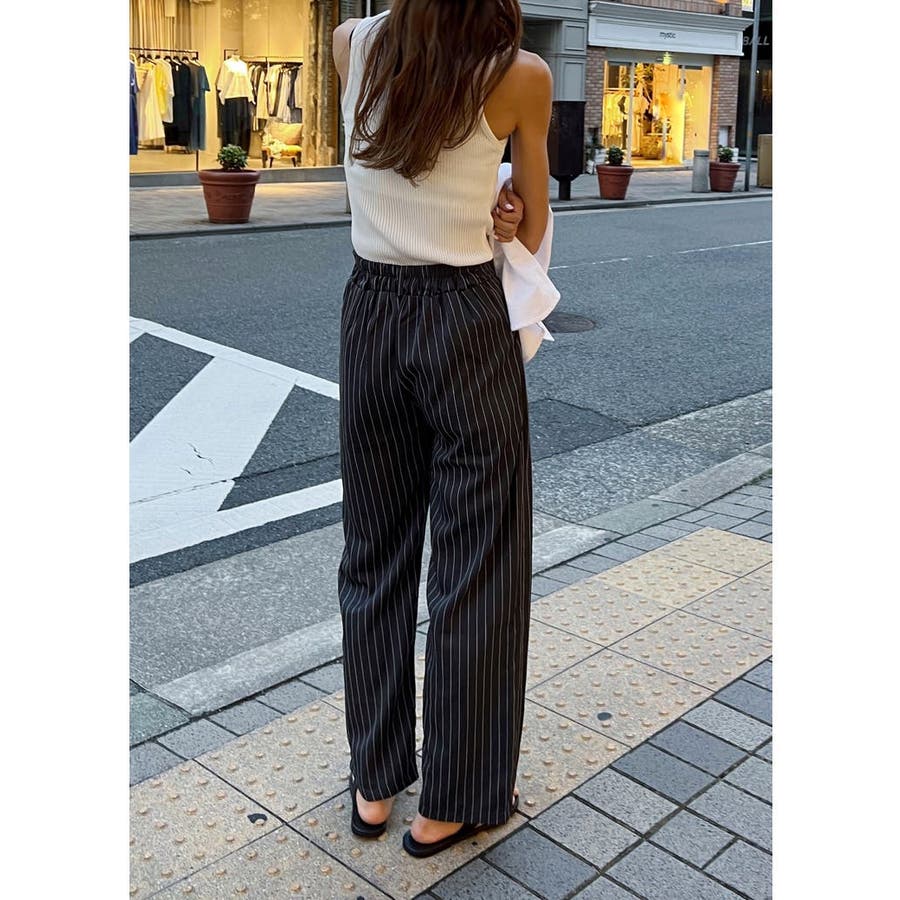 ストライプ スラックス[品番：LFTW0000297]｜SHOPLIST OUTLET