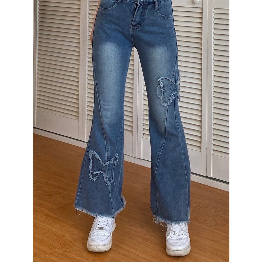 蝶 フレア デニムパンツ[品番：LFTW0000189]｜SHOPLIST OUTLET