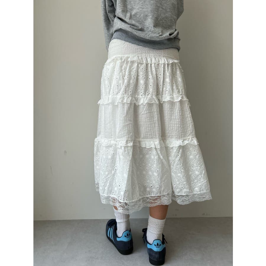 フリル レース ロングスカート[品番：LFTW0000714]｜SHOPLIST OUTLET